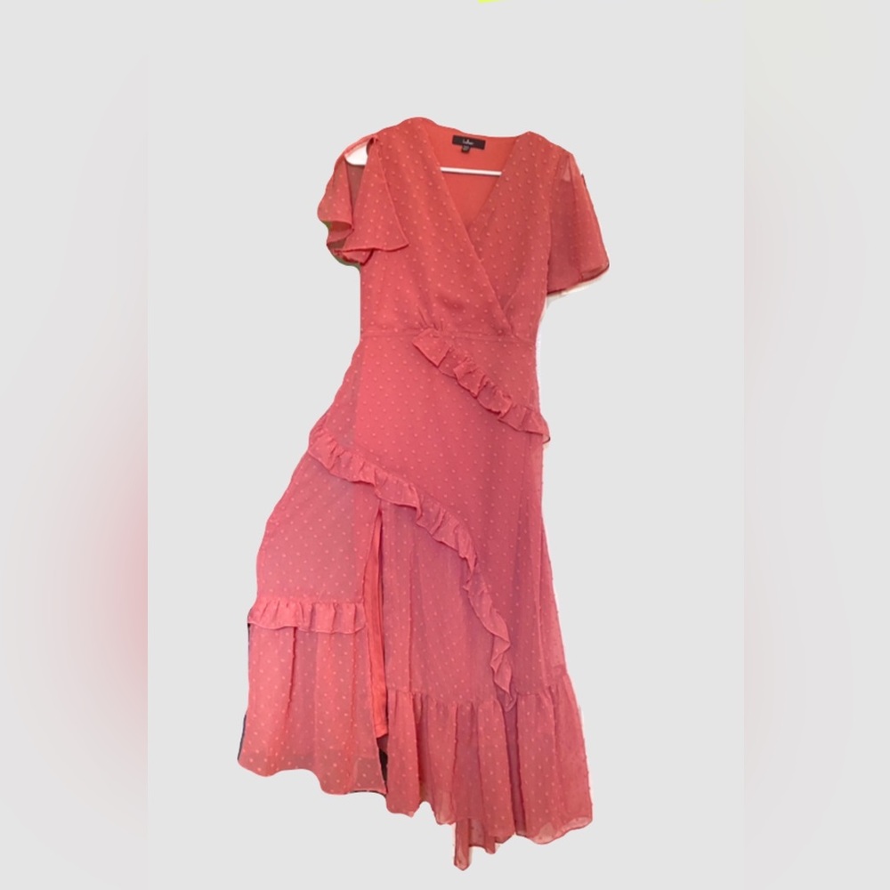 Pink dotted summer dress